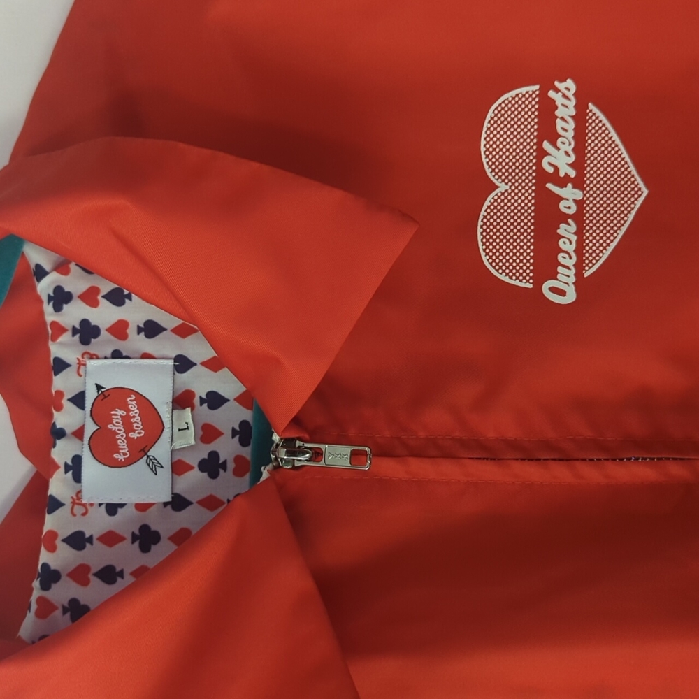 EUC Tuesday Bassen/ Tuesday of California sz L Queen of Hearts Jacket - Picture 3 of 9